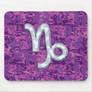 Tapis De Souris SYMBOLE Zodiaque Capricorne Camouflage numérique r