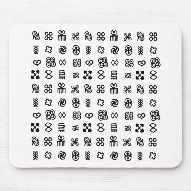 Tapis De Souris Symboles africains Adinkra (Devant)