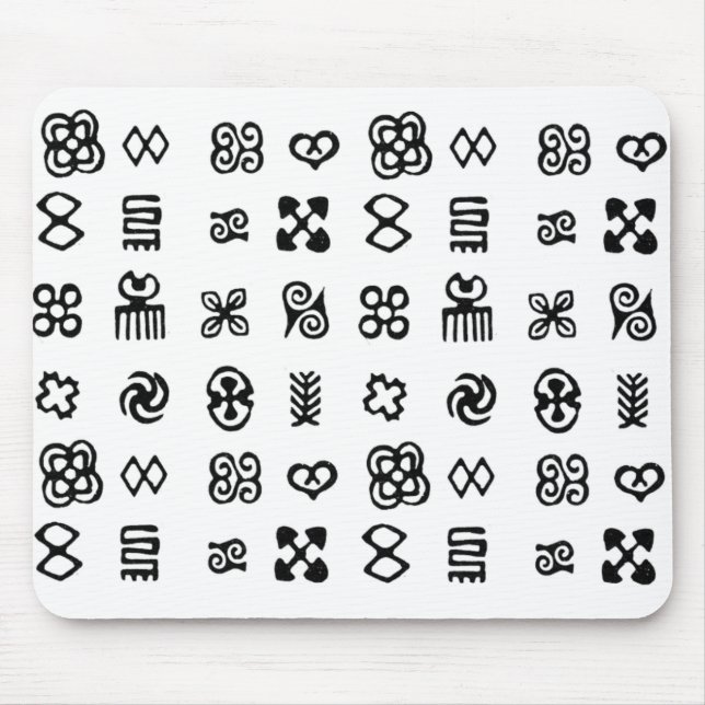 Tapis De Souris Symboles africains Adinkra (Devant)