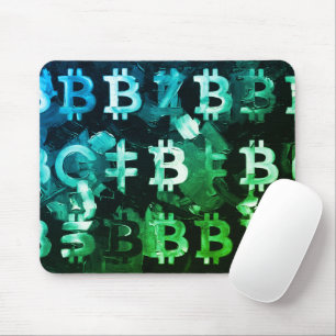 Tapis De Souris Symboles de Bitcoin (Style : Vert du profit - 2)
