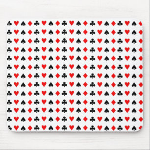 Tapis De Souris Symboles de cartes de jeu de poker