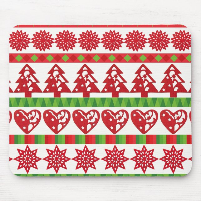 Tapis De Souris Symboles de Noël (Devant)