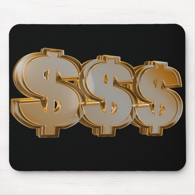 Tapis De Souris Symboles dollar triples Mousepad (Devant)