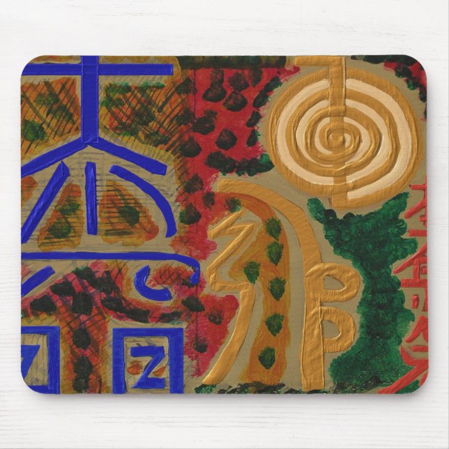 Tapis De Souris Symboles d'USUI REIKI (Devant)