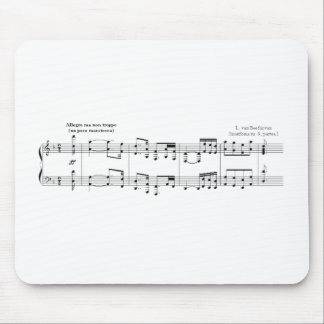 Tapis De Souris Symphonie Beethoven #9 (Noir)
