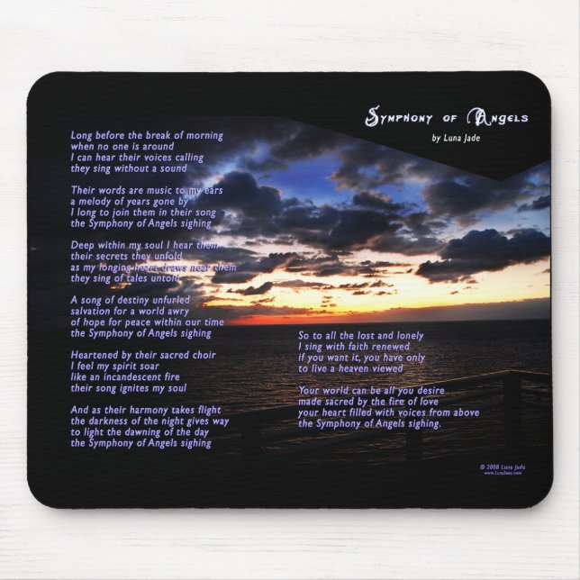 Tapis De Souris Symphonie des anges Mousepad (Devant)