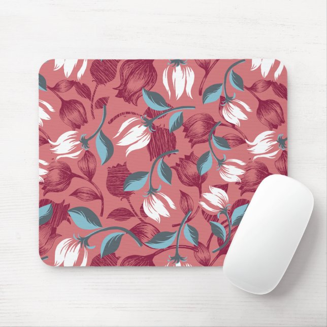 Tapis De Souris Symphonie Tulip : Motifs floraux (Avec souris)