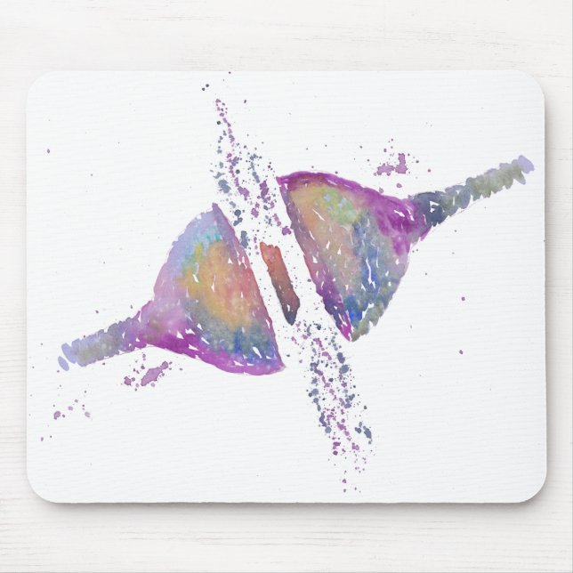 Tapis De Souris Synapse aquarelle...... Art Médicale (Devant)