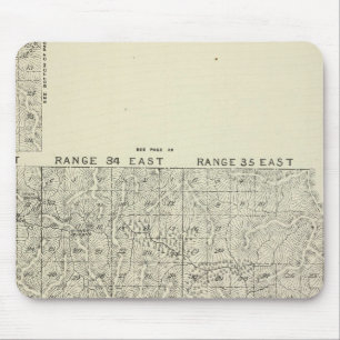 Tapis De Souris T1820S R3236E Carte de la section du comté de Tul