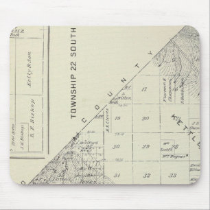 Tapis De Souris T2223S R1617E Carte de la section du comté de Tul