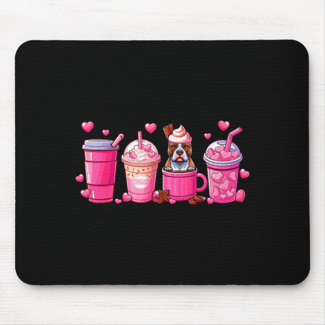 Tapis De Souris T Bull Inside Cup Coffees Lover Valentine's Day He (Devant)