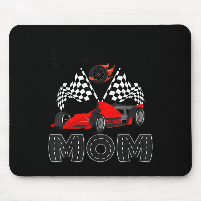 Tapis De Souris T Crew Mom Racing Car Birthday Boy Family Matching (Devant)
