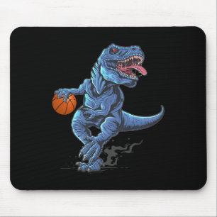 Tapis De Souris T-Rex dinosaure drôle jouant avec un amoureux de S