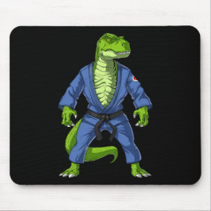 Tapis De Souris T-rex Dinosaure Jiu-jitsu Judo Ninja Arts Martiaux