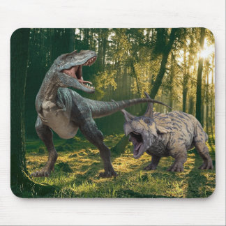 Tapis De Souris T.Rex-Triceratops