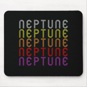 Tapis De Souris T-Shirt Astronomie Rétro Vintage Planète Neptune