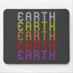 Tapis De Souris T-shirt Astronomie Vintage rétro Earth Planet
