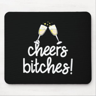 Tapis De Souris T-shirt Cheers Es drôle Nouvel An encolure en V fe