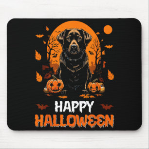 Tapis De Souris T-shirt Chien Joyeux Halloween2
