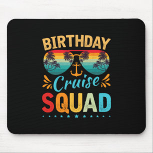 Tapis De Souris T-shirt de l'équipe de croisière d'anniversaire Fa