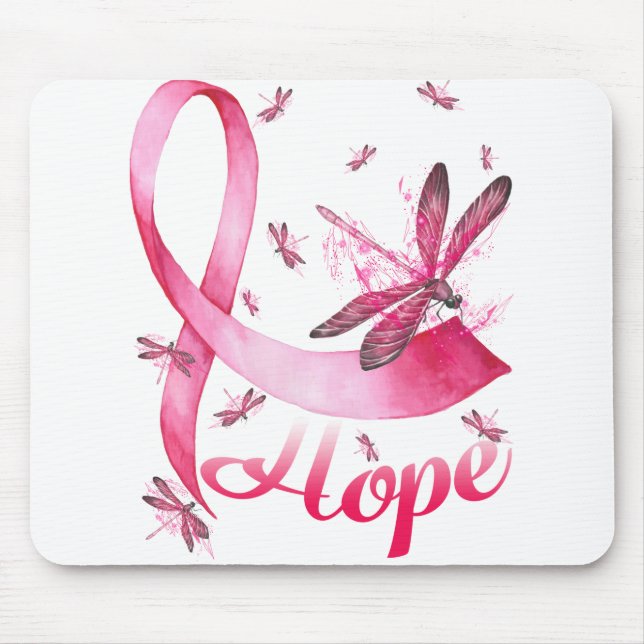 Tapis De Souris T-shirt de sensibilisation au cancer du sein chez  (Devant)