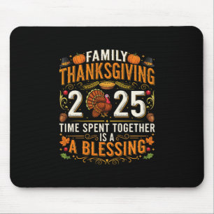 Tapis De Souris T-shirt de Thanksgiving 2025 assorti pour la famil
