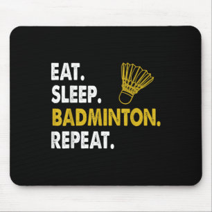 Tapis De Souris T-shirt drôle de volant de badminton