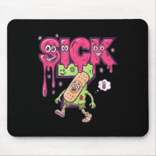 Tapis De Souris T-shirt drôle malade sept mème six sept jeu de mot
