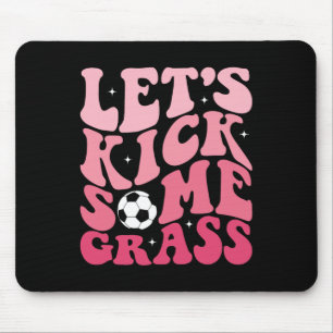 Tapis De Souris T-shirt drôle pour maman fan de foot, Allons botte