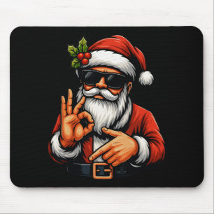 Tapis De Souris T-shirt drôle Six Seven 6 7 Meme Santa Noël Hommes