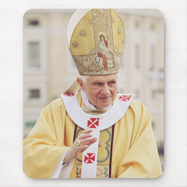 Tapis De Souris T-shirt du pape Benoît XVI (Devant)