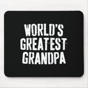 Tapis De Souris T-shirt du plus grand papy du monde Papa Hommes Fê