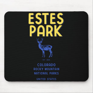 Tapis De Souris T-shirt Estes Park Colorado Parc National Elk