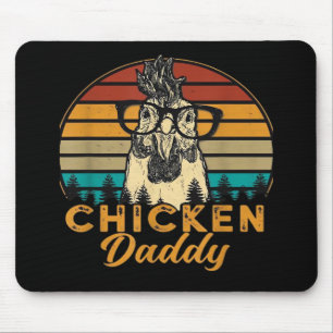 Tapis De Souris T-shirt homme vintage Chicken Daddy Chicken Papa P