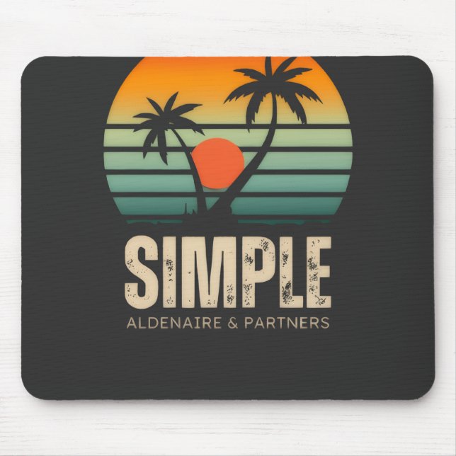 Tapis De Souris T-shirt Simple Sunset - Tropical vibes design (Devant)