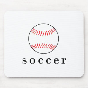Tapis De Souris T-Shirt Sport Hilarious Funny Soccer Baseball