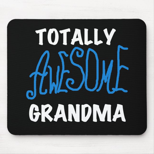 Tapis De Souris T-shirts bleus et cadeaux de grand-maman totalemen (Devant)