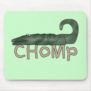 Tapis De Souris T-shirts et cadeaux d'alligator de mastication bru