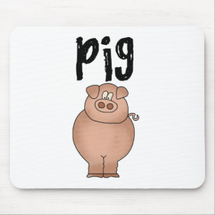 Tapis De Souris T-shirts et cadeaux d'animal de ferme de porc