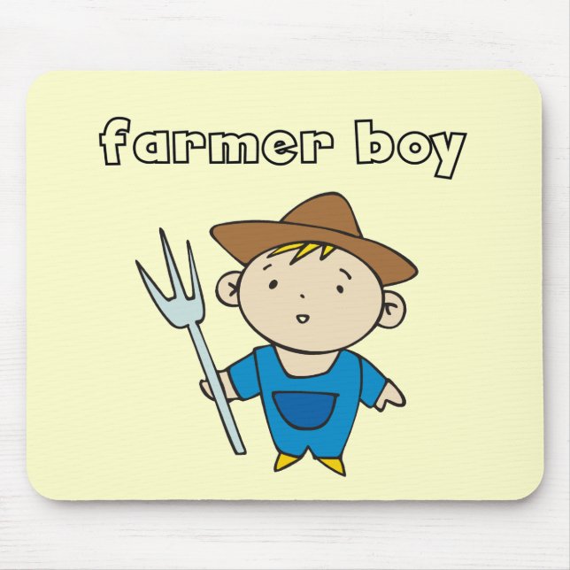 Tapis De Souris T-shirts et cadeaux de garçon d'agriculteur (Devant)