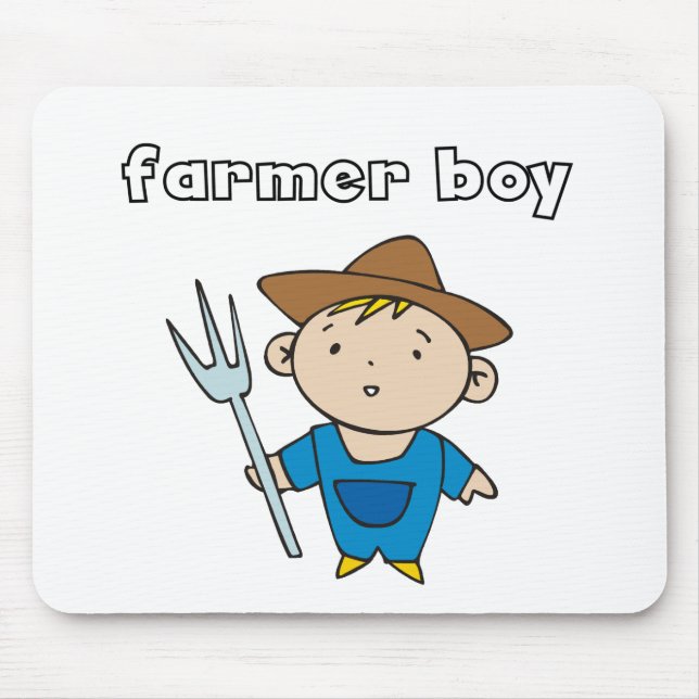 Tapis De Souris T-shirts et cadeaux de garçon d'agriculteur (Devant)