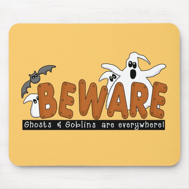 Tapis De Souris T-shirts et cadeaux de Halloween (Devant)