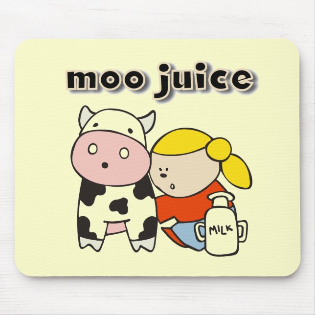 Tapis De Souris T-shirts et cadeaux de jus de MOO (Devant)