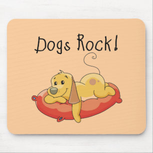 Tapis De Souris T-shirts et cadeaux de roche de chiens
