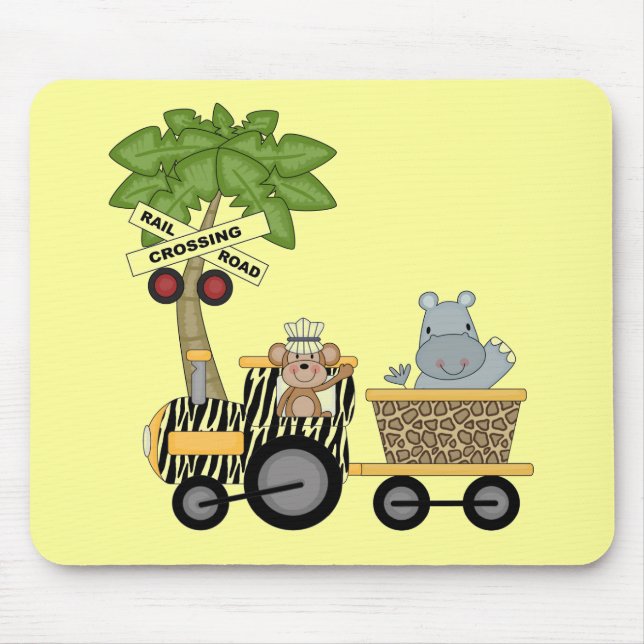 Tapis De Souris T-shirts et cadeaux de train de singe et (Devant)