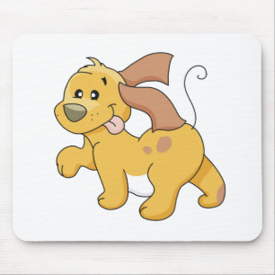 Tapis De Souris T-shirts et cadeaux heureux de chien de Brown