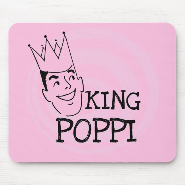 Tapis De Souris T-shirts et cadeaux King Poppi (Devant)