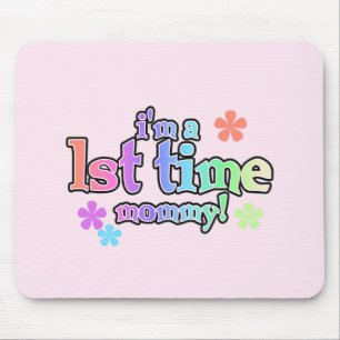 Tapis De Souris T-shirts et cadeaux Mommy-Rainbow 1st Time