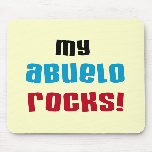 Tapis De Souris T-shirts et cadeaux My Abuelo Rocks (Devant)
