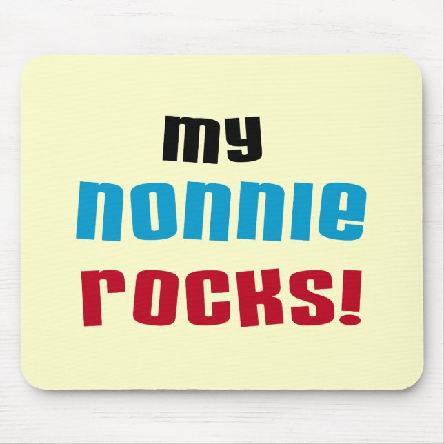 Tapis De Souris T-shirts et cadeaux My Nonnie Rocks (Devant)